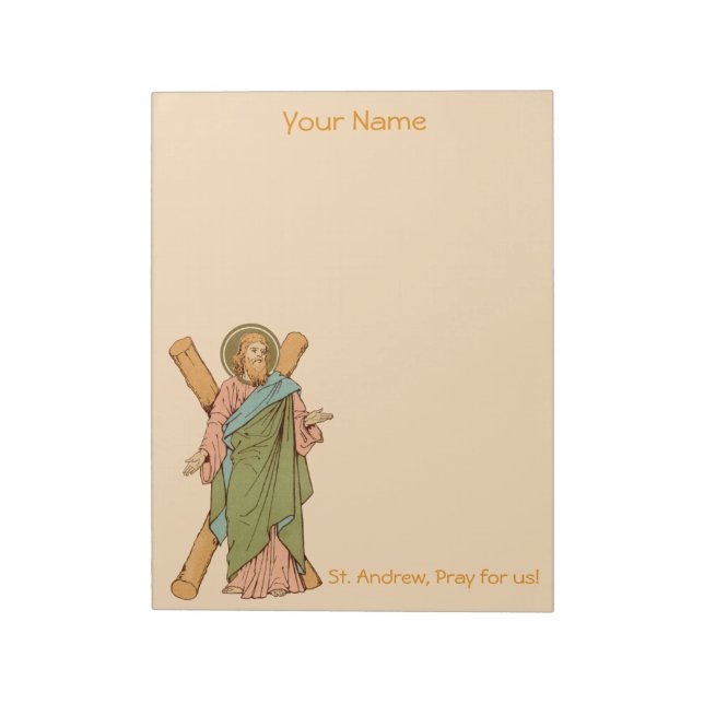 St. Andrew der Apostel (RLS 01) 8.5"x11" Notizblock (Rotiert)