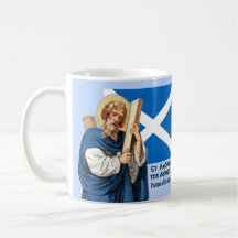 St. Andrew der Apostel und die Flagge Schottlands