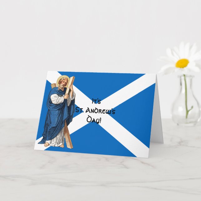 St. Andrew der Apostel und die Flagge Schottlands Karte (Kleine Pflanze)