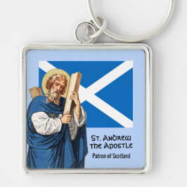 St. Andrew der Apostel und die Flagge Schottlands Schlüsselanhänger