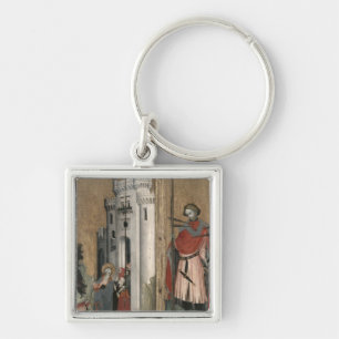 St Andrew, der Dämonen von der Stadt jagt Schlüsselanhänger