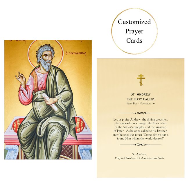 St. Andrew die erste so genannte Prayer Card Platzkarte (Von Creator hochgeladen)