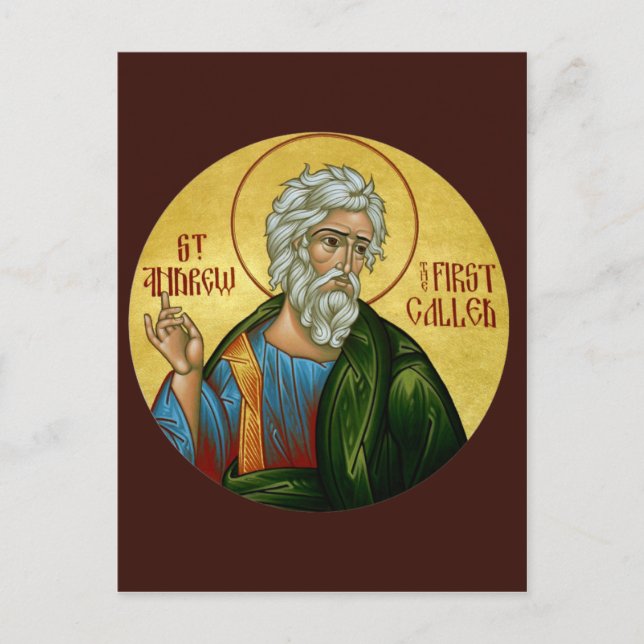 St. Andrew die erste so genannte Prayer Card Postkarte (Vorderseite)