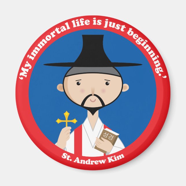 St. Andrew Kim Magnet (Vorne)