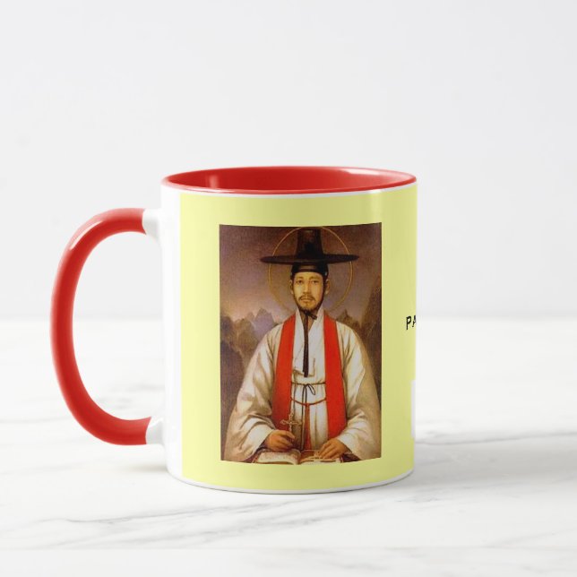 St Andrew Kim Taegon Hanja Tasse (Links)