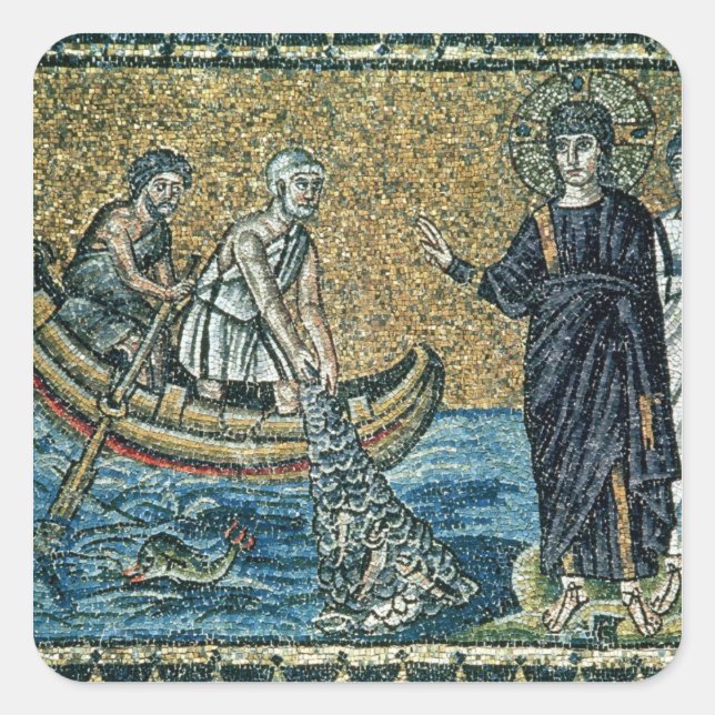 St. Andrew und St. Peter Quadratischer Aufkleber (Vorderseite)