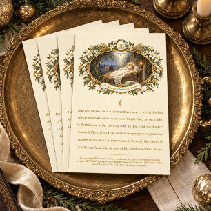 St. Andrew Weihnachtsnovene Vintage Geburt Christi Postkarte