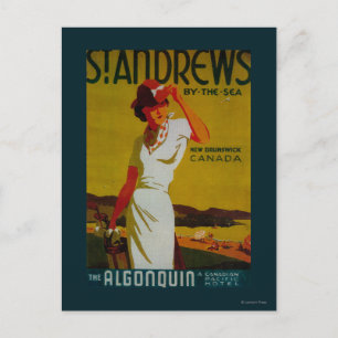 St. Andrews Algonquin Vintage PosterEuropa Postkarte