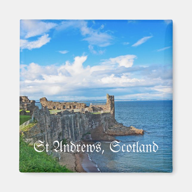 St Andrews Castle, Schottland Magnet (Vorne)