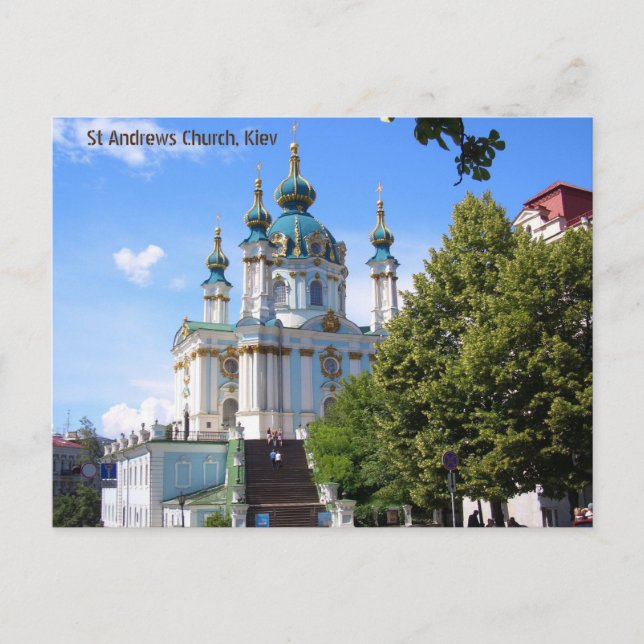St Andrews Church Kiev Postkarte (Vorderseite)