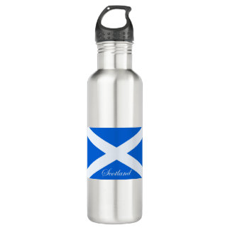 St.-Andrews-Kreuz (Saltire) Flagge Schottland Edelstahlflasche