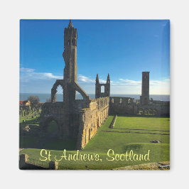 St Andrews Scotland Kathedrale Ruins Foto Magnet