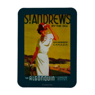 St AndrewsAlgonquin Vintages PosterEurope Magnet