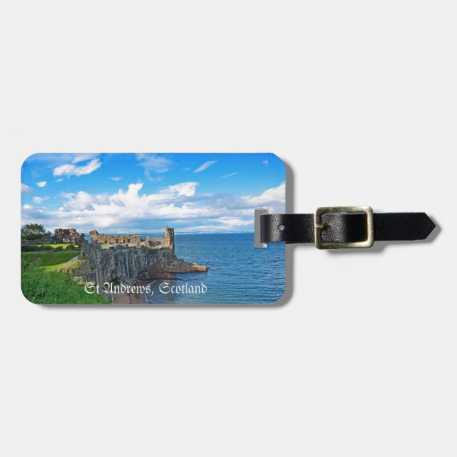 St- Andrewsschloss, Schottland Gepäckanhänger (Vorderseite horizontal)