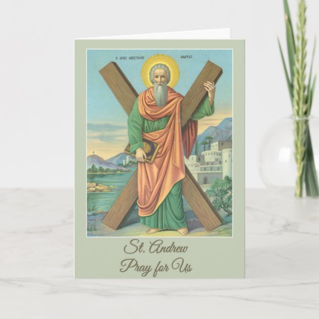 St- Andrewweihnachtsnovena-Gebet Feiertagskarte (Vorderseite)