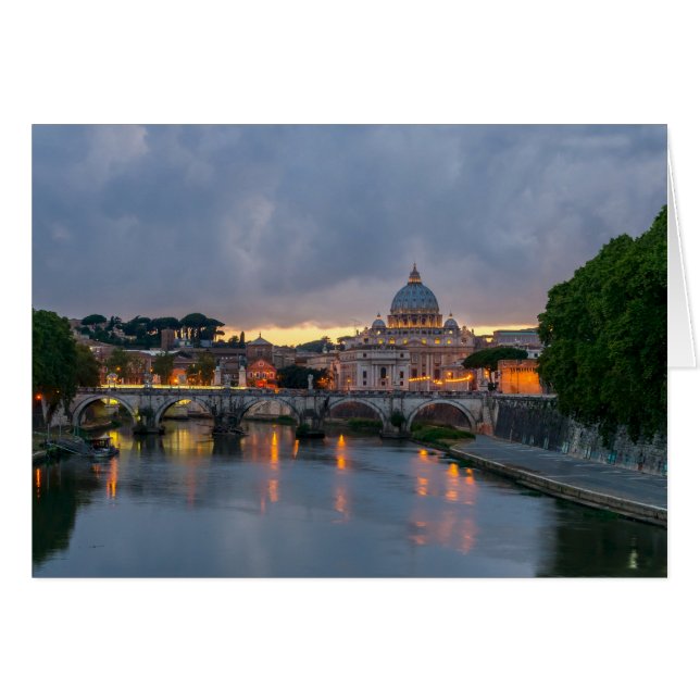 St. Angelo Bridge, Petersdom, Rom (Vorderseite (Horizontal))