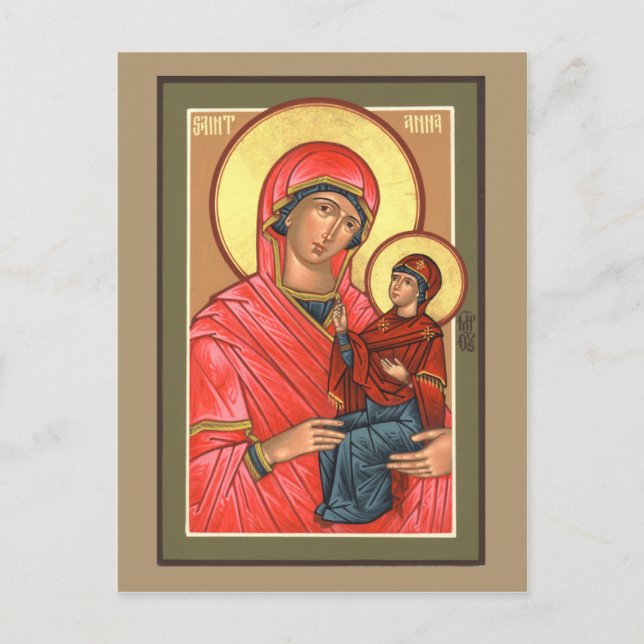 St. Anna Prayer Card Postkarte (Vorderseite)