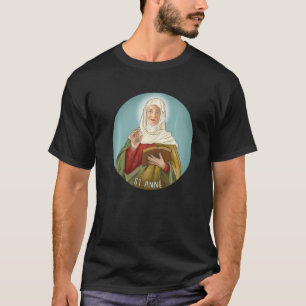 St. Anne Bild Schutzpatronin der Kinder Mütter Kat T-Shirt