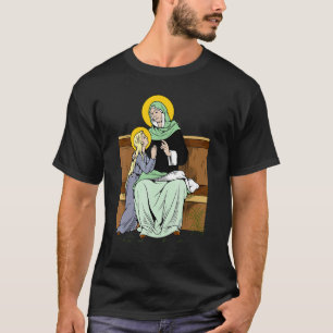 St. Anne Bild Schutzpatronin der Kinder Mütter Kat T-Shirt