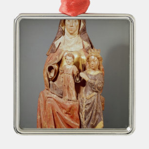 St Anne, die Jungfrau und Kind, Silbernes Ornament