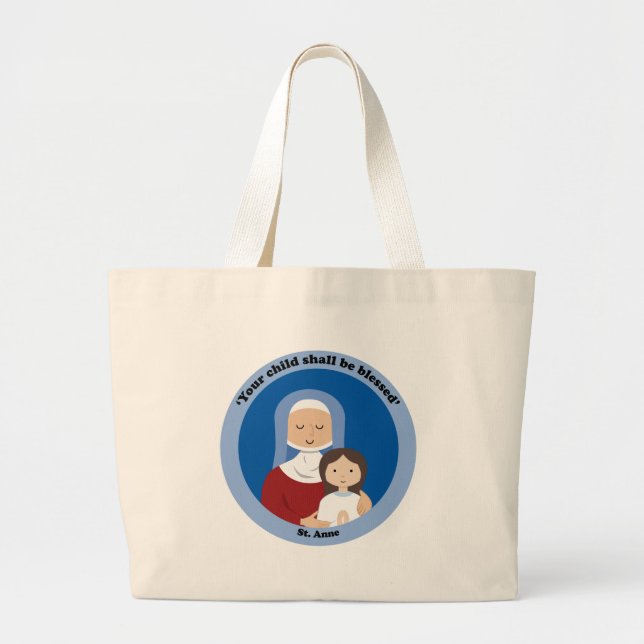 St Anne Jumbo Stoffbeutel (Vorne)