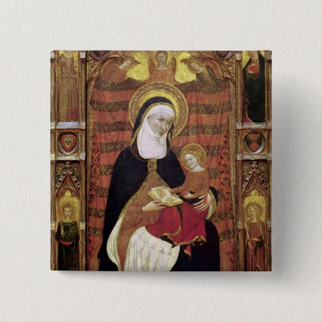 St Anne und die Jungfrau Button (Vorderseite)
