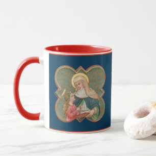 St. Anne und die Jungfrau Maria in einem gezackten Tasse