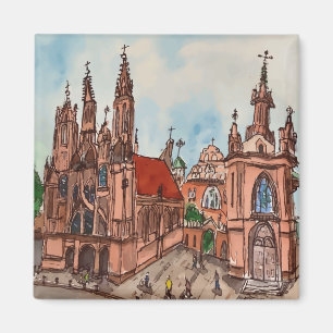 St. Annen-Kirche, Vilnius, Litauen Magnet