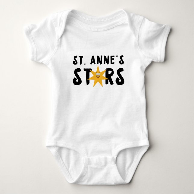 St. Anne's Stars Baby One-Piece Baby Strampler (Vorderseite)