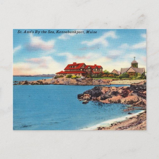 St. Ann's By Sea, Kennebunkport, Maine Postkarte (Vorderseite)