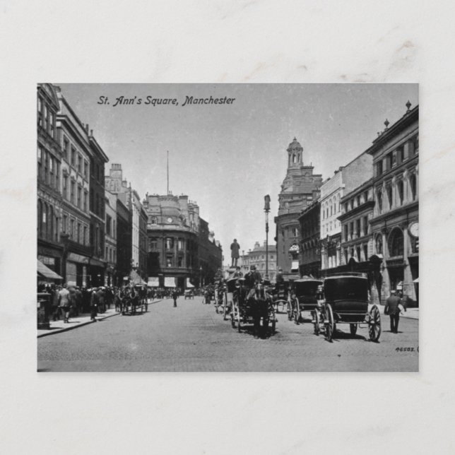St. Ann's Square, Manchester, c.1910 Postkarte (Vorderseite)