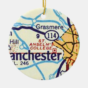 St. Anselm Uni Keramik Ornament