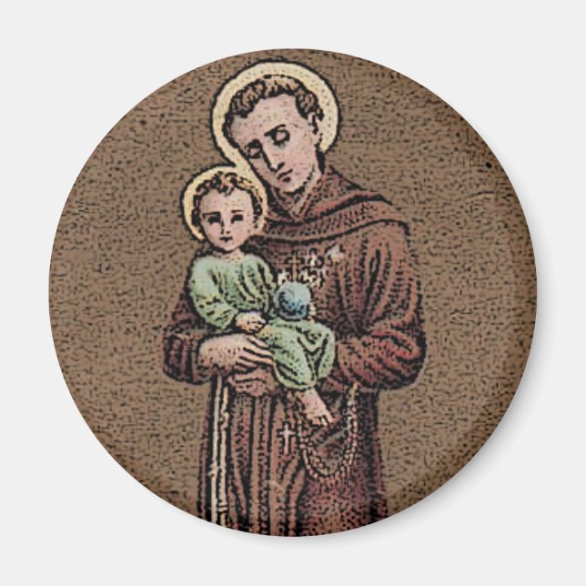 St. Anthony & Baby Jesus Magnet (Vorne)