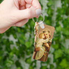 St. Anthony Baby Jesus Religious Vintage Catholic Schlüsselanhänger
