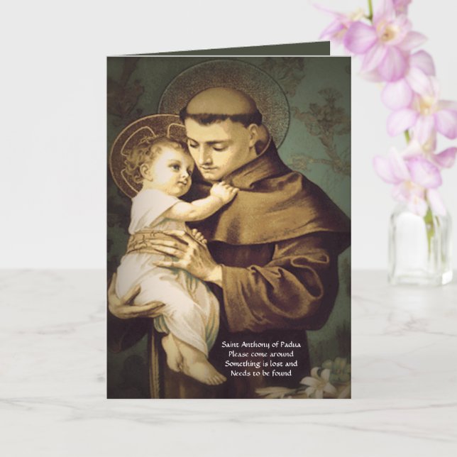 St. Anthony Gebet der Wiederherstellung verlorener Karte (Orchidee)