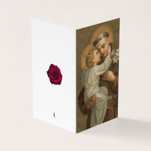 St. Anthony Katholisches Beileid Dankeschön Karten