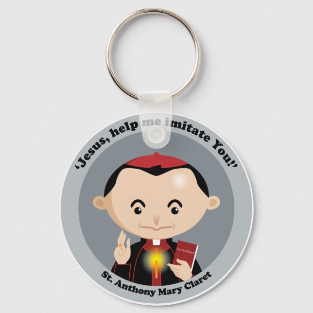 St. Anthony Mary Claret Schlüsselanhänger (Vorderseite)