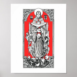 St. Anthony of Padua 8" x 10" Print Poster
