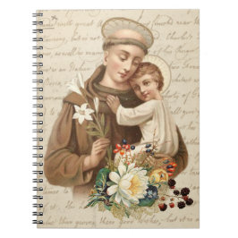 St. Anthony of Padua & Child Jesus Religious Notizblock