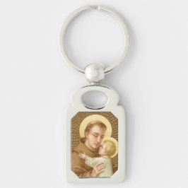 St. Anthony of Padua & Christ Child (JM 05) Rect Schlüsselanhänger