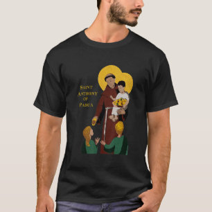 St. Anthony Padua Vintag-katholischer Säugling T-Shirt