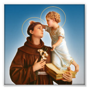 ST ANTHONY VON PADUA FOTODRUCK