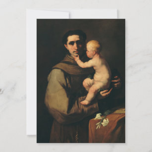St. Anthony von Padua, Luca Giordano Feiertagskarte