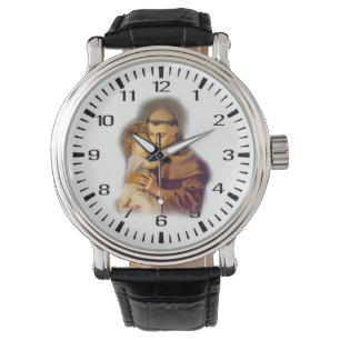 St Anthony von Padua mit Baby Jesus Armbanduhr