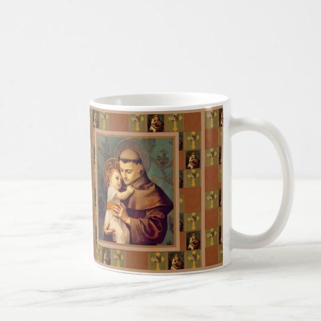 St Anthony von Padua mit Baby Jesus Kaffeetasse (Rechts)