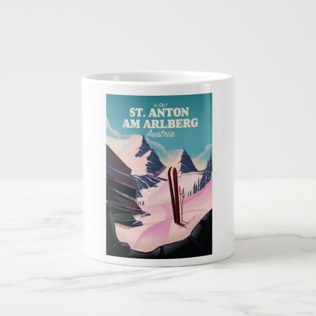 St. Anton am Arlberg Österreich Jumbo-Tasse (Vorderseite)