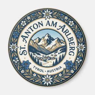 St. Anton am Arlberg Österreich Magnet
