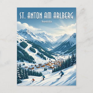 St. Anton am Arlberg Österreich Postkarte