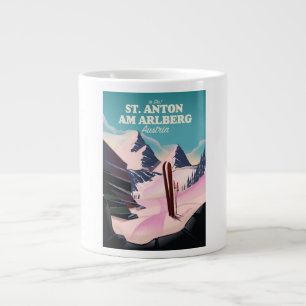 St. Anton am Arlberg Skigebiet Österreich Jumbo-Tasse