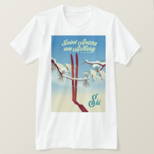 St. Anton am Arlberg, Tiroler Alpen, Österreich Sk T-Shirt